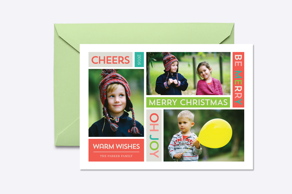 Joyful Holiday Card Template, a Card Template by origamiprints (Photo 1 of 2)
