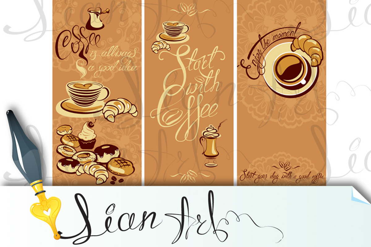 Start your day with a good coffee., a Food Illustration by Lian-art