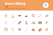 Horse Riding Flat Icons, an Icon by Amogh Design (Thumbnail 2 of 3)