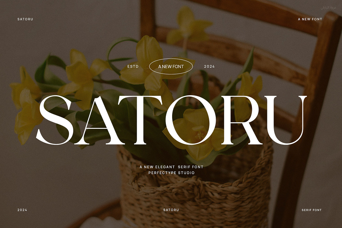 Satoru Elegant Serif Font, a Serif Font by Perfectype (Photo 1 of 6)
