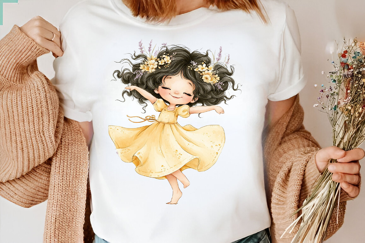 Cute Summer Girl PNG Clipart, a Seasonal Illustration by CreationArt (Photo 6 of 7)