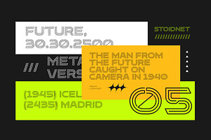 Stoidnet - Futuristic Display Font