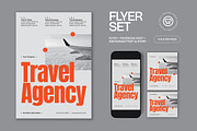 Travel Agency Flyer, a Flyer Template by graphicook (Thumbnail 1 of 3)