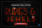 Rubies & Jewels #2 - 15 Text Styles, a Layer Style Add-On by Jonas Stensgaard (Thumbnail 15 of 18)