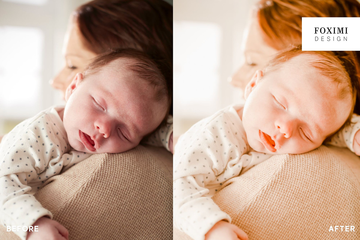 10 NEWBORN LIGHTROOM PRESETS, a Plug-in Add-On by FOXIMIDesign (Photo 11 of 11)