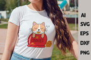 Funny Kawaii Cats Vector Clipart Set, an Animal Illustration by ARTify Illustrations (Thumbnail 3 of 9)