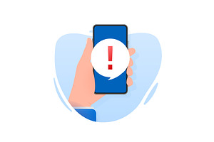 Error Smartphone Vector Icon