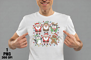 Cute Christmas Friends PNG Bundle, an Illustration by Daily.Designs (Thumbnail 2 of 10)