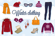 Winter Clothing Collection, an Object Graphic by Rosa Puchalt (Thumbnail 1 of 3)