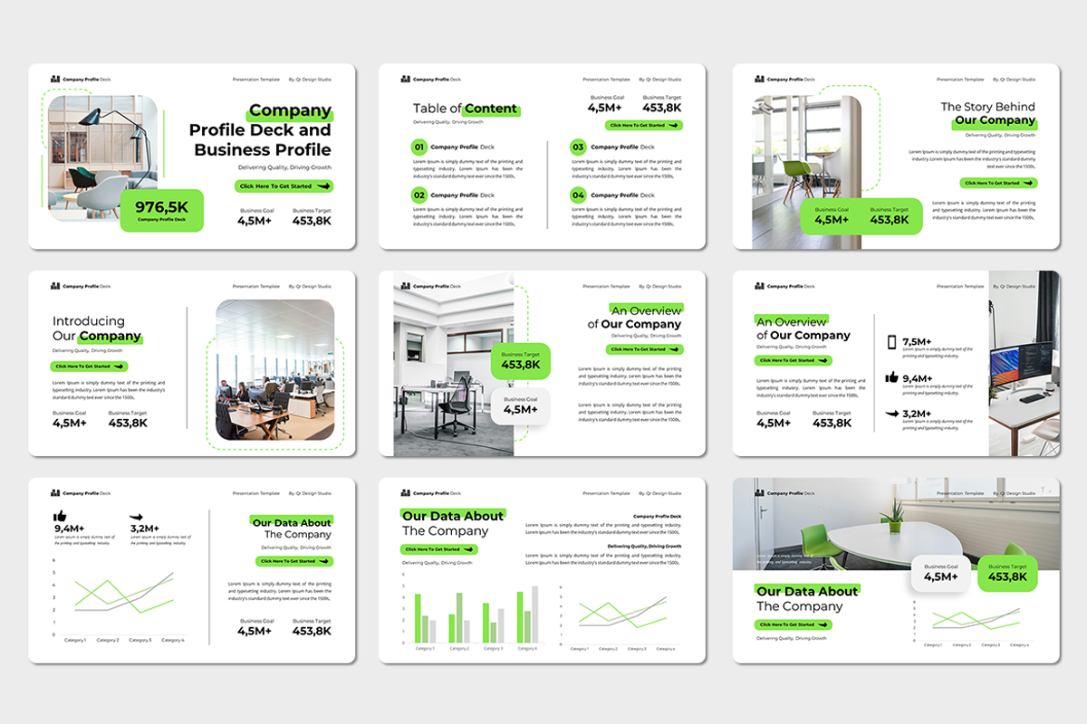 Company Profile Deck - PowerPoint, a Presentation Template by QR Design Studio (Photo 2 of 3)