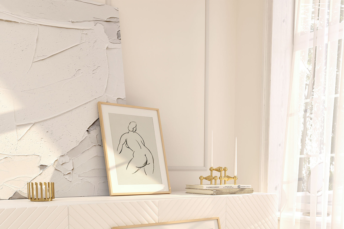 JAPANDI Minimalist Frame Mockup, a Household Mockup by Muse Mockups (Photo 8 of 20)