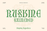 CS Ruskine Stitched, a Serif Font by Craft Supply Co. (Thumbnail 1 of 8)