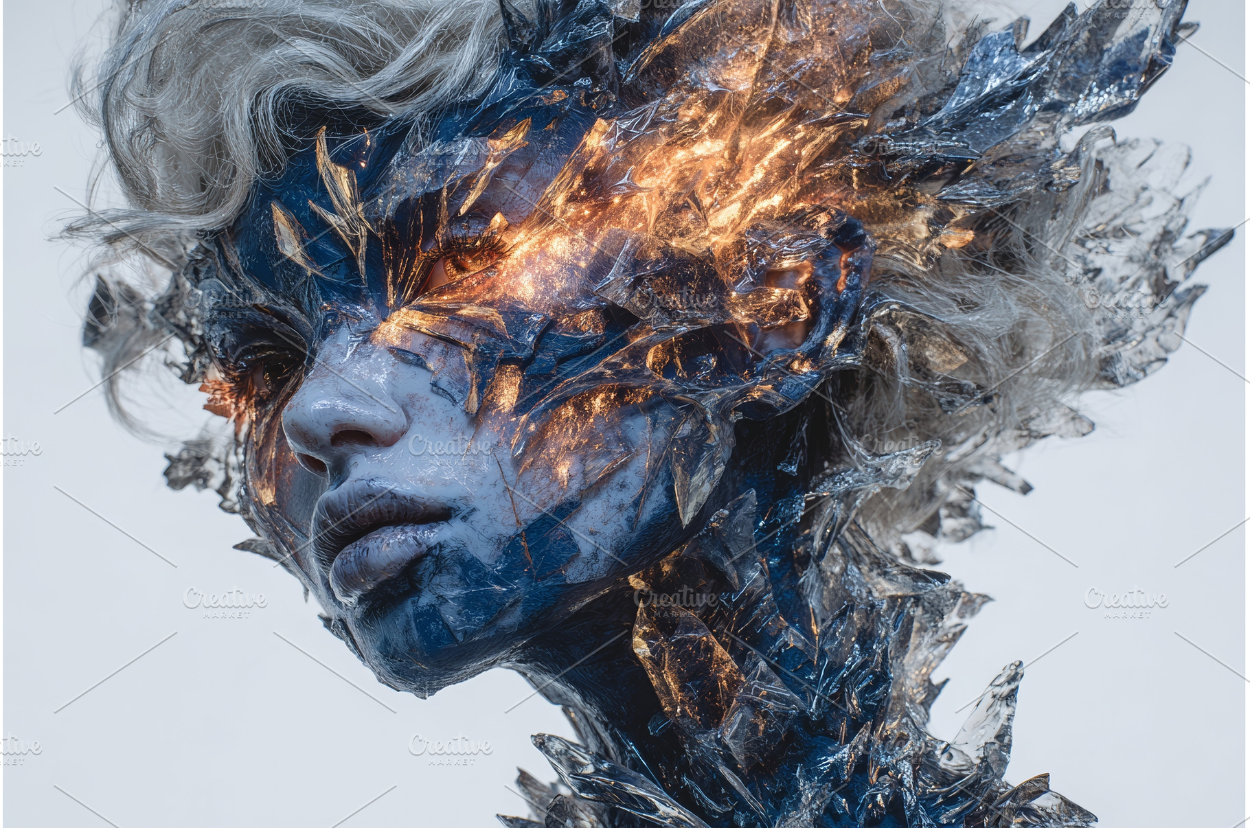 Mixed media art is characterized by, an Abstract Photo by ZinetroN