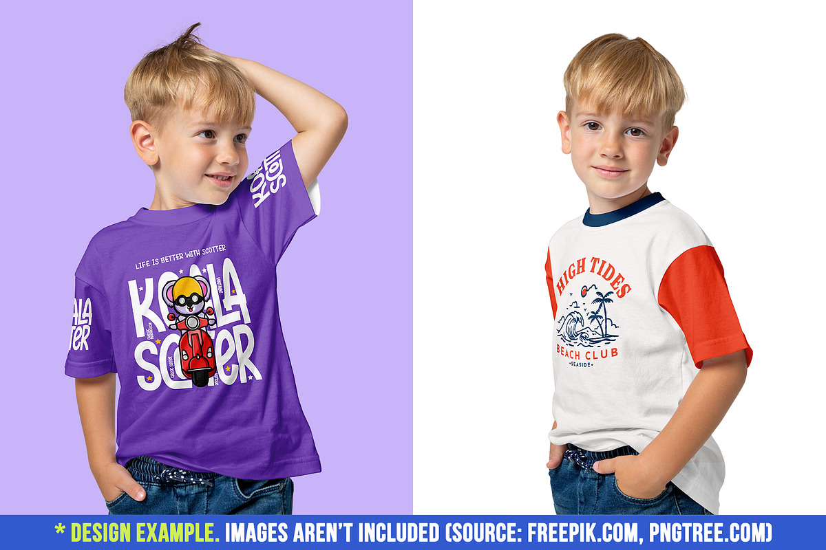 Realistic Kids Boy T-Shirt Mockups, a Shirt Mockup by Hi, Mock-Up! (Photo 10 of 12)