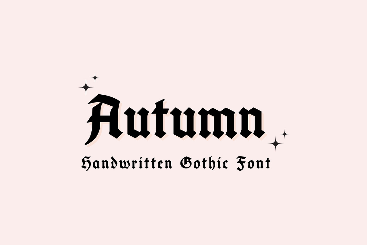 Autumn - Vintage Gothic Font, a Blackletter Font by Sk designs (Photo 1 of 9)