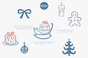 cozy christmas holiday doodle set, a Decorative Illustration by Patishop Art (Thumbnail 3 of 10)