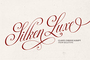Silken Luxe - Classy Cursive Script, a Script Font by Bale Type (Thumbnail 1 of 9)