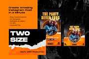 Escape Club Party Instagram Template, a Social Media Template by Shinra Labs (Thumbnail 5 of 5)