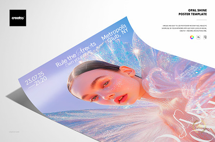 Opal Shine Poster Template, a Poster Template by creatsy5