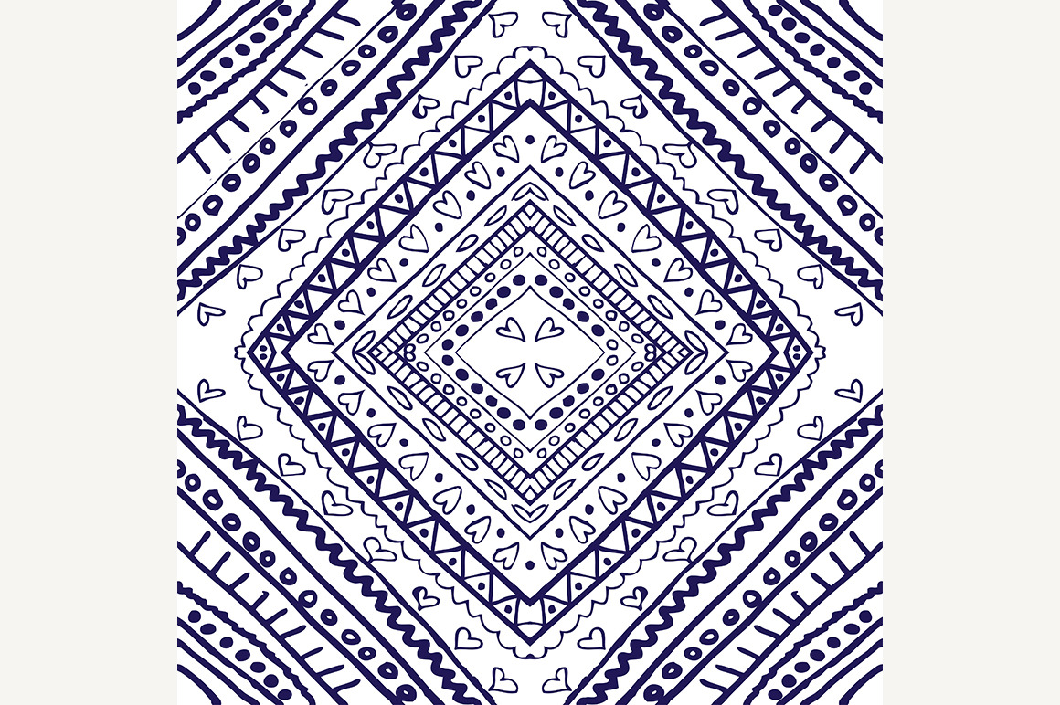 Blue seamless pattern, a Pattern Graphic by IllustrationArtShop