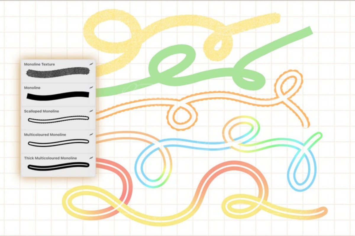 25 Procreate Lettering Brushes Set, a Brush Add-On by LiuBi Art (Photo 3 of 6)