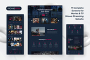 Movies & TV Shows Streaming Website, an UI Kit Template by peterdraw (Thumbnail 2 of 9)