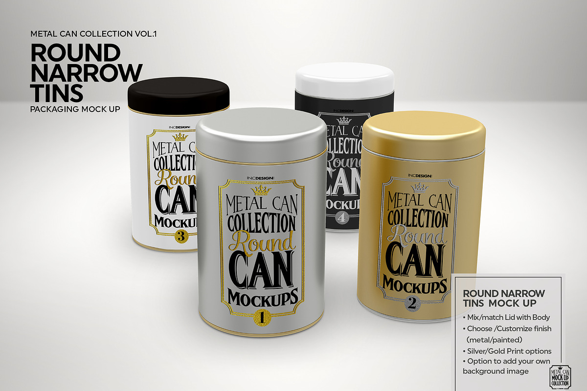 Vol1. Metal Can Mockup Collection, a Cups & Container Mockup by INCDesign (Photo 24 of 27)
