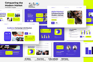 Modern Marketing - Keynote Template, a Design Template by QR Design Studio