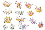 Watercolor summer wild flowers., an Illustration by yulia.sukhanova (Thumbnail 3 of 4)