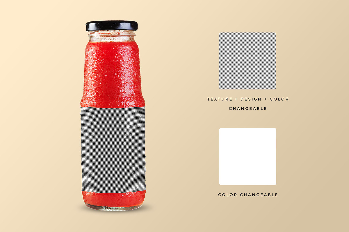 Fruit Juice Glass Container Mockup, a Cups & Container Mockup by Designertale (Photo 5 of 8)