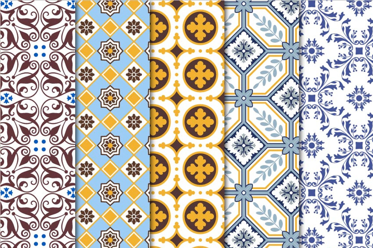 Digital Paper World Tiles Set 01 preview 3