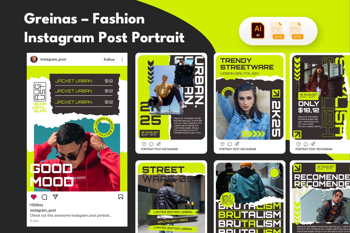 Urban Fashion - Instagram Bundle 03, a Social Media Template by Dhabee (Photo 10 of 10)
