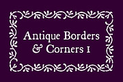 Antique Borders & Corners 1, a Symbol Font by Aerotype (Thumbnail 1 of 3)