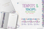 Teapots & Teacups Design Set, an Illustration by Sketchbook Designs (Thumbnail 8 of 13)