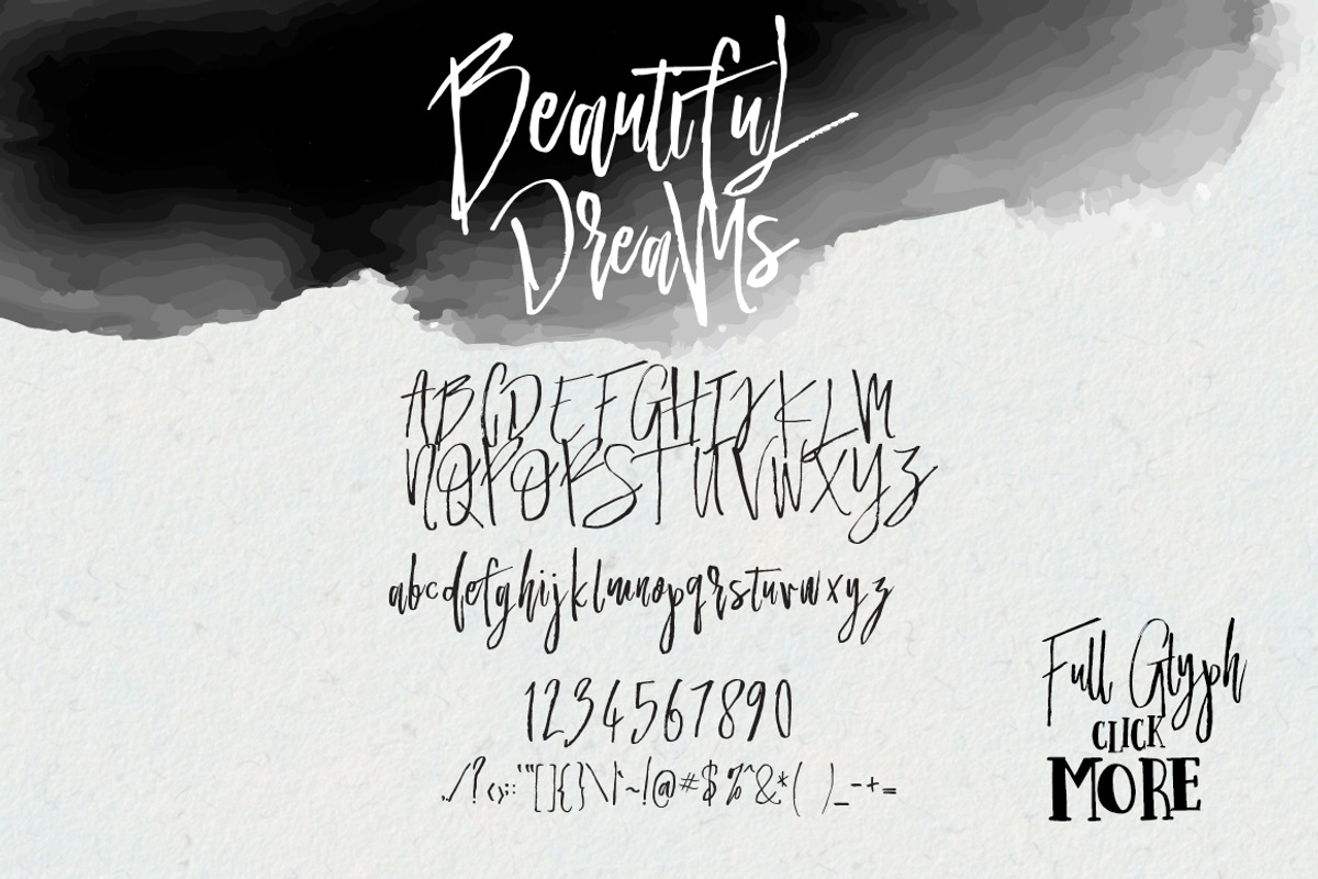 Beautiful Dreams - Font Duo, a Script Font by Dirtyline Studio (Photo 9 of 10)