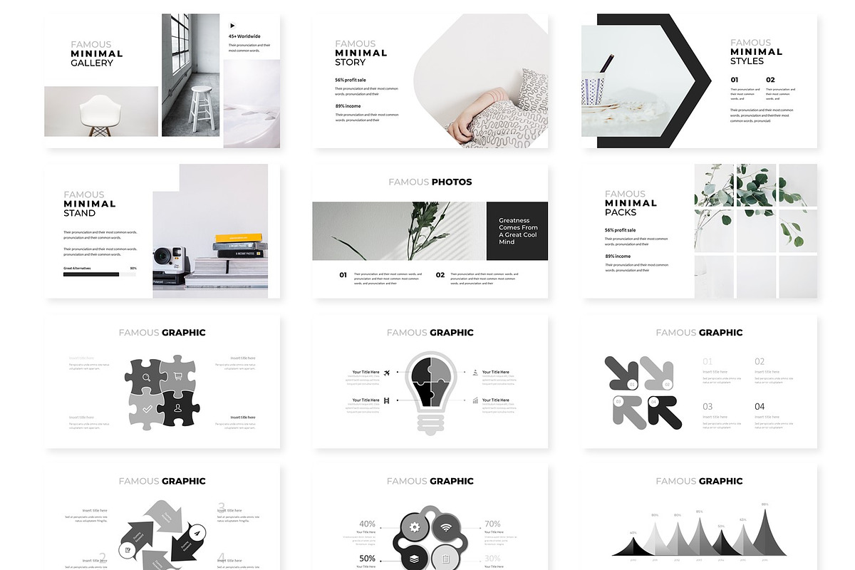 Famous - Powerpoint Template, a Presentation Template by AQR Studio