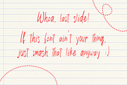 Clumsy Notes, a Handwritten Font by deadlock studio (Thumbnail 9 of 9)