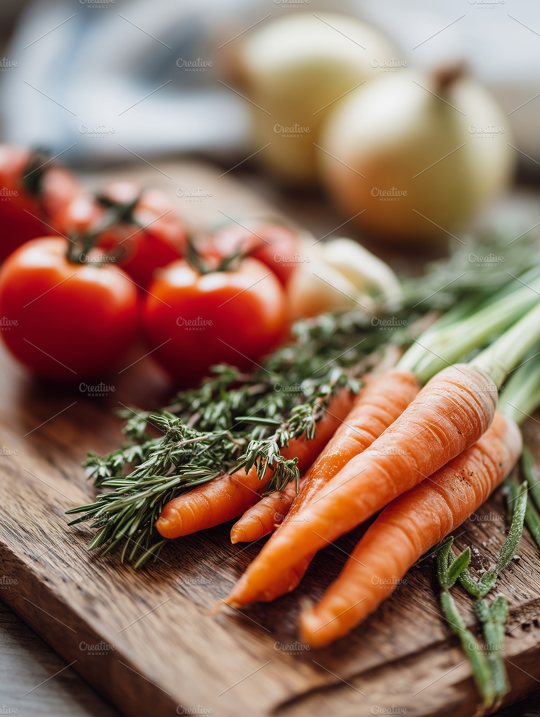 Fresh organic vegetables including, a Food & Drink Photo by MistyDay