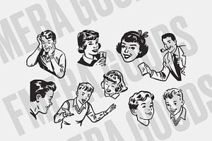 Vintage 50s Ad Bundle