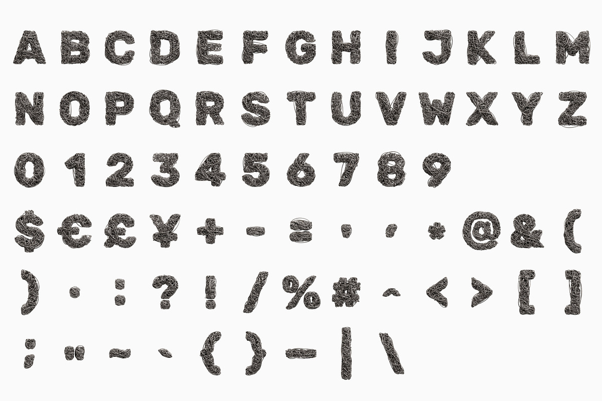 Wire Forge Font, a Sans Serif Font by itefan Studio (Photo 4 of 5)