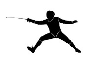 An elegant Fencing Duel Silhouettes, an Illustration by Amazin_art (Thumbnail 18 of 31)