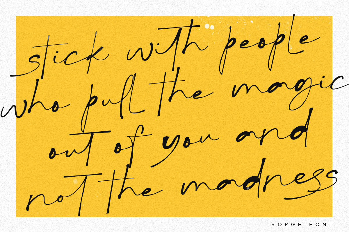 Sarge Font, a Script Font by vuuuds (Photo 5 of 10)