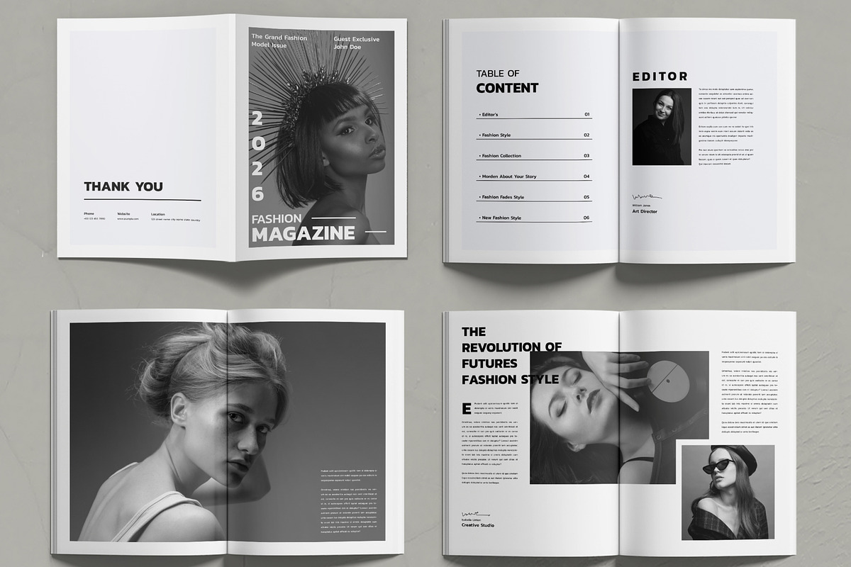Fashion Magazine Layout