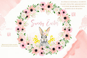Sunny Easter bunny Watercolor, an Illustration by LABFcreations (Thumbnail 1 of 17)