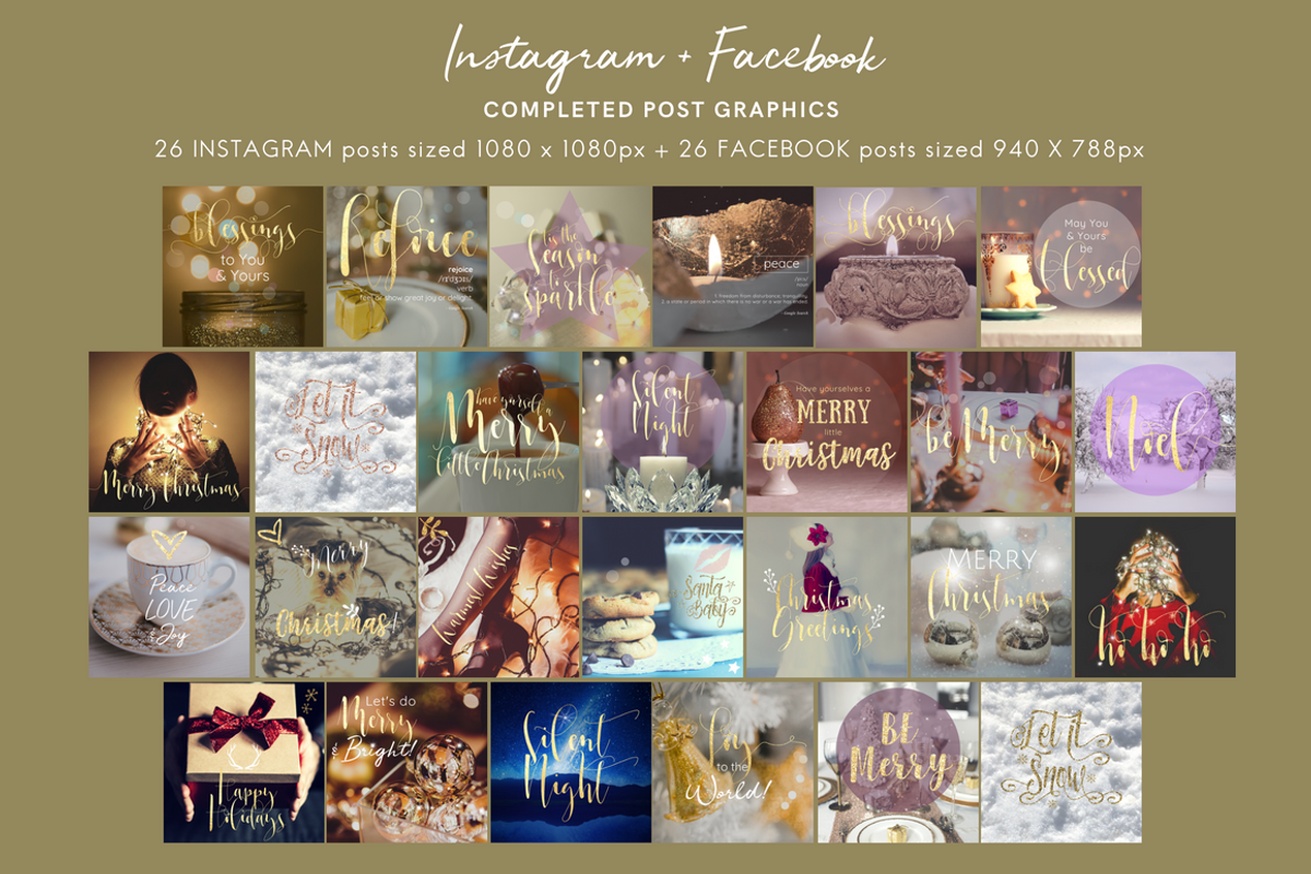 HUGE SPARKLY CHRISTMAS MEDIA SET, a Background Graphic by Illumineer Media & Design (Photo 8 of 14)