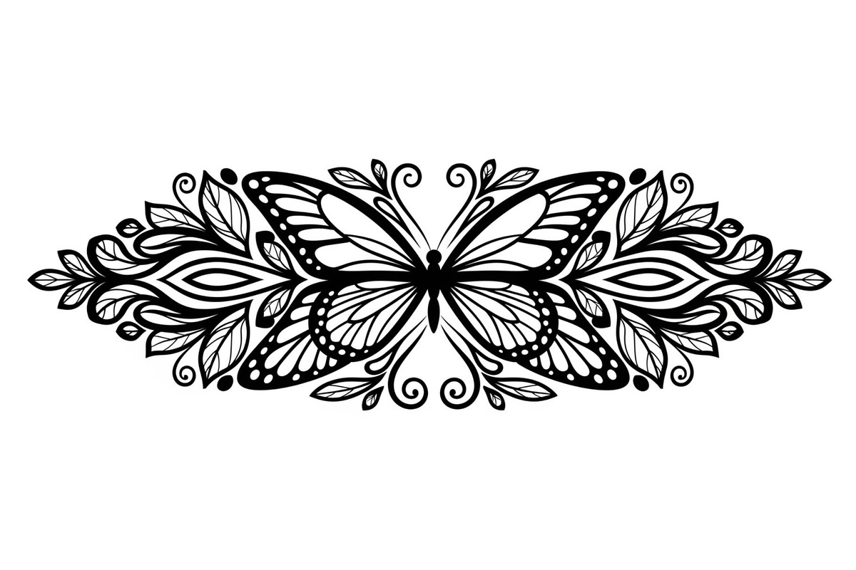 Butterfly Floral Vintage Frame Bundl, an Illustration by Creativeshirt (Photo 21 of 51)