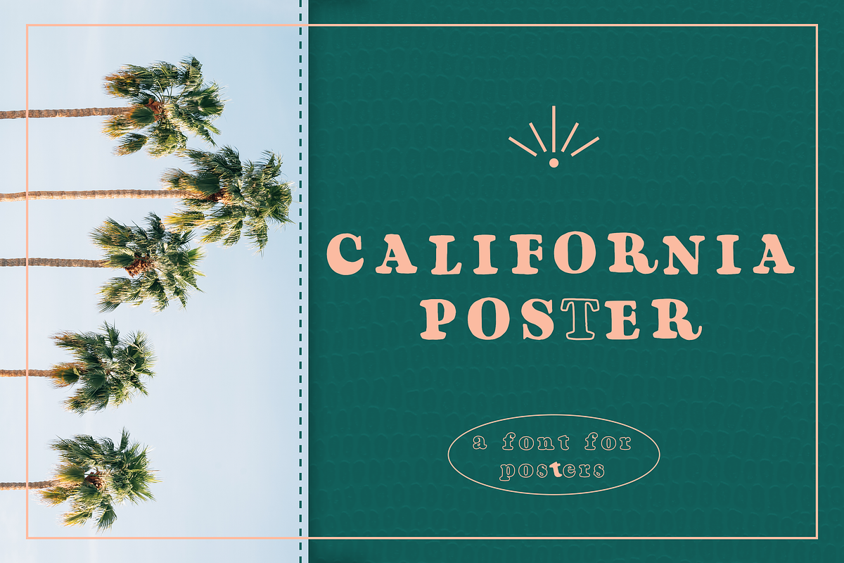 California Poster - A retro font, a Serif Font by Jeffry Macpherson Visuals (Photo 4 of 6)