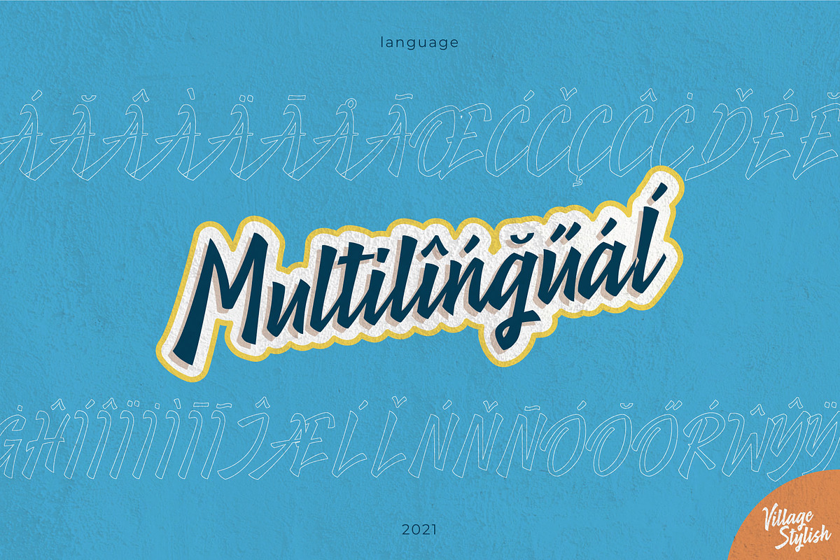 Village Stylish, a Script Font by Drizy (Photo 8 of 8)
