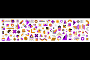 Memphis geometric shapes, a Decorative Illustration by Vector Tradition (Thumbnail 2 of 3)