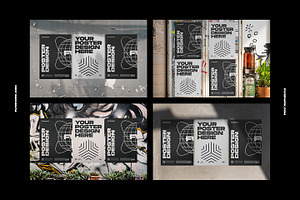 Urban Poster Wall Mockups 2